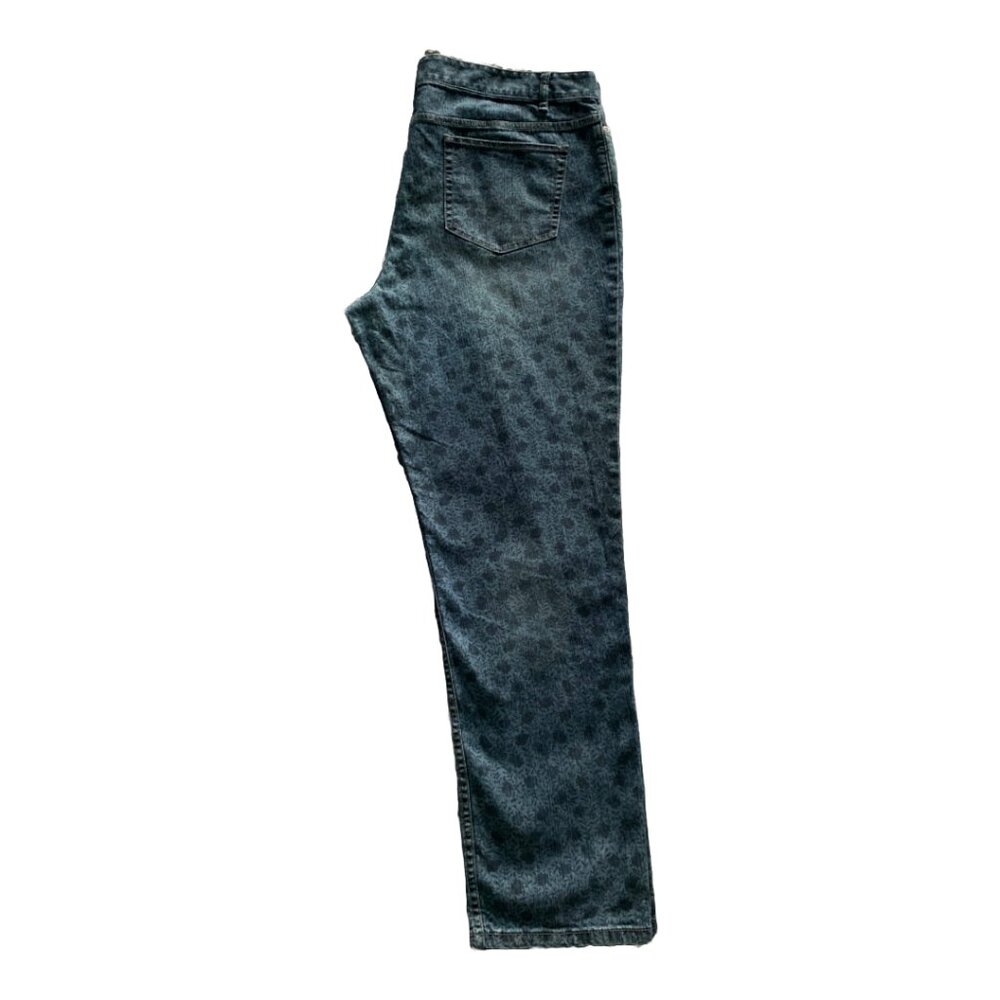 NWOT J. JILL Womens' Floral Print Authentic Fit Slim Leg Jeans Sz 16 Petite - Picture 6 of 7